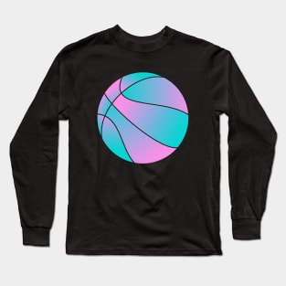 Miami Vice basketball illustration Long Sleeve T-Shirt